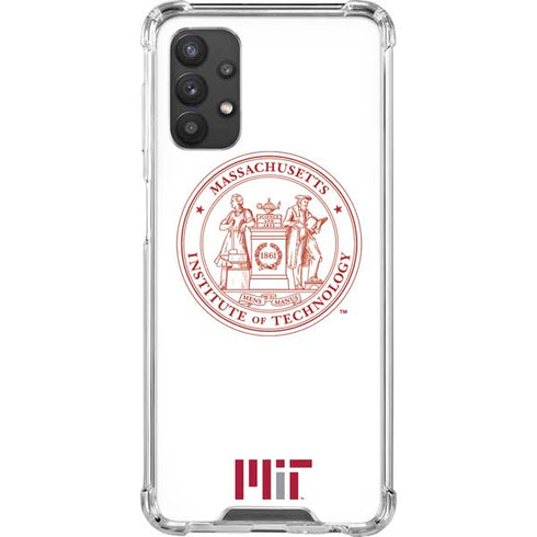 Massachusetts Institute of Technology MIT White Logo Galaxy A32 5G Clear Case