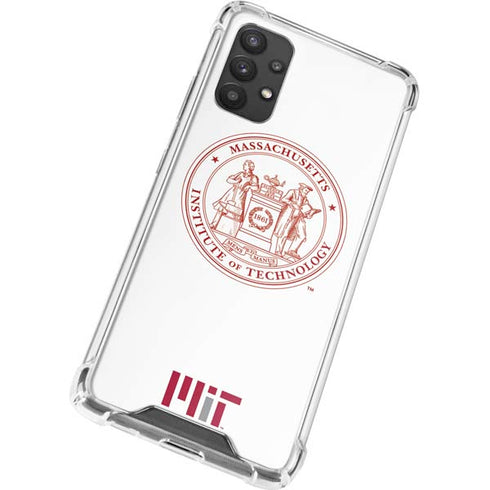 Massachusetts Institute of Technology MIT White Logo Galaxy A32 5G Clear Case