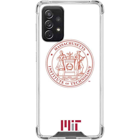 Massachusetts Institute of Technology MIT White Logo Galaxy A72 5G Clear Case