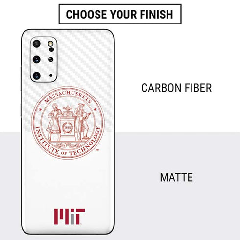 Massachusetts Institute of Technology MIT White Logo Galaxy S20 Plus Skin