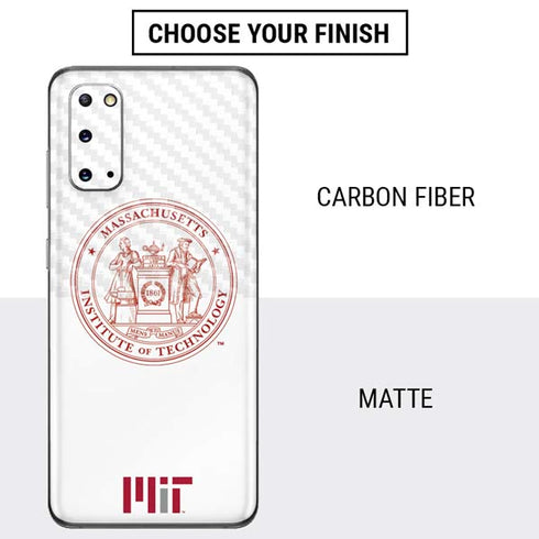 Massachusetts Institute of Technology MIT White Logo Galaxy S20 Skin