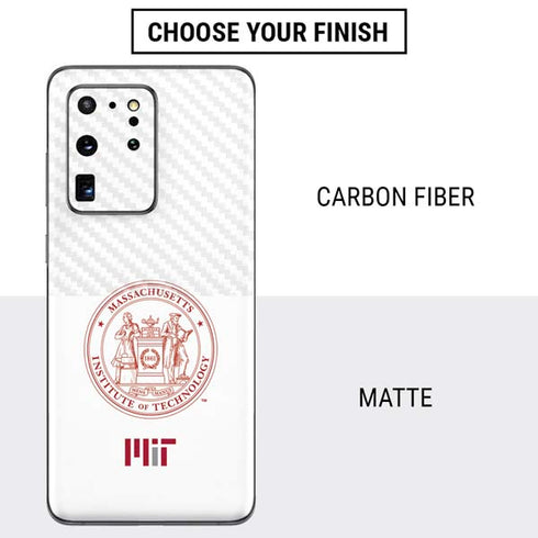 Massachusetts Institute of Technology MIT White Logo Galaxy S20 Ultra 5G Skin