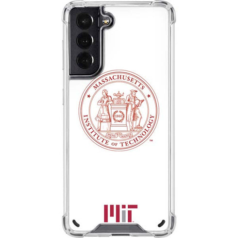 Massachusetts Institute of Technology MIT White Logo Galaxy S21 5G Clear Case