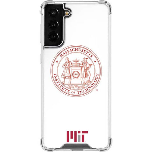 Massachusetts Institute of Technology MIT White Logo Galaxy S21 FE Clear Case