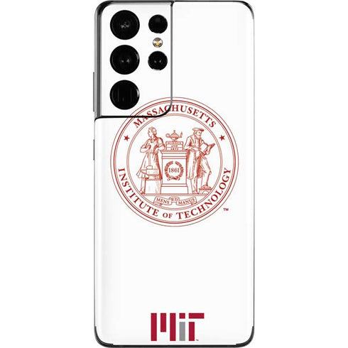 Massachusetts Institute of Technology MIT White Logo Galaxy S21 Ultra 5G Skin