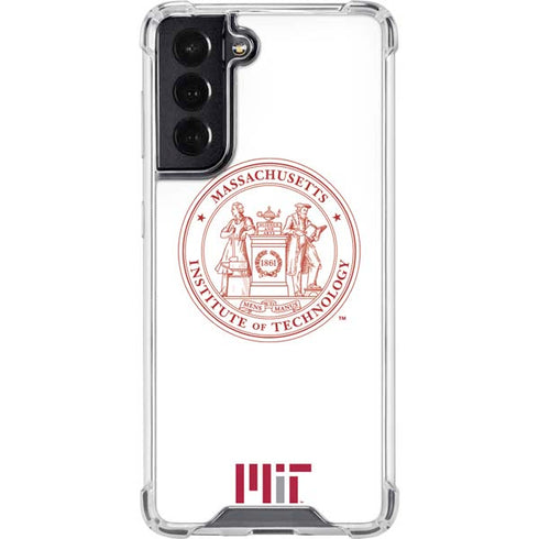 Massachusetts Institute of Technology MIT White Logo Galaxy S22 Clear Case