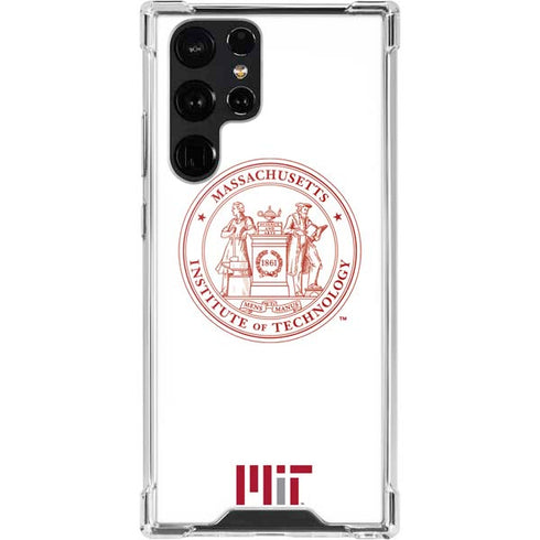 Massachusetts Institute of Technology MIT White Logo Galaxy S22 Ultra Clear Case