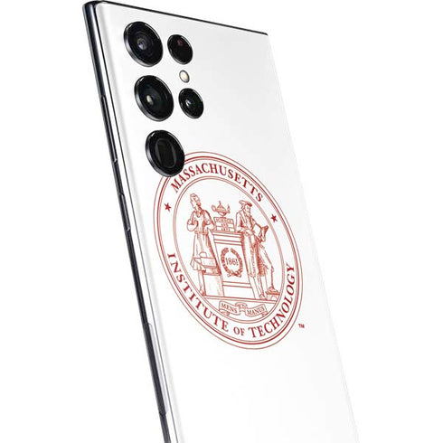 Massachusetts Institute of Technology MIT White Logo Galaxy S22 Ultra Skin