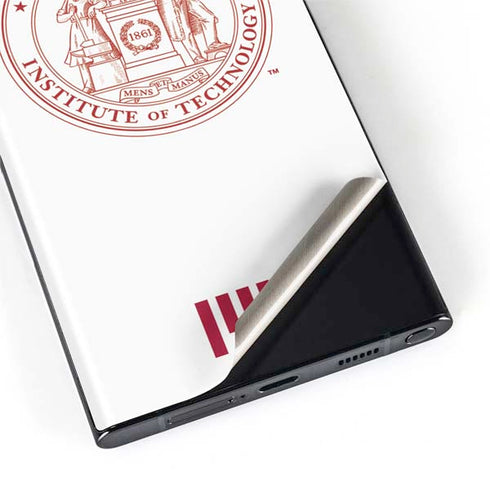 Massachusetts Institute of Technology MIT White Logo Galaxy S22 Ultra Skin