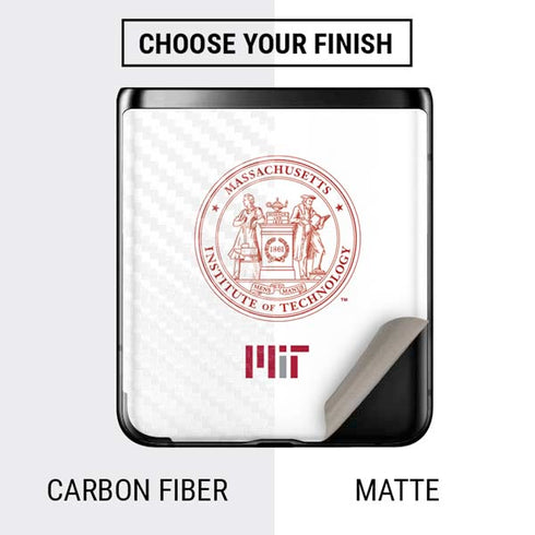 Massachusetts Institute of Technology MIT White Logo Galaxy Z Flip Skin