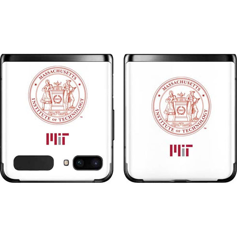 Massachusetts Institute of Technology MIT White Logo Galaxy Z Flip Skin