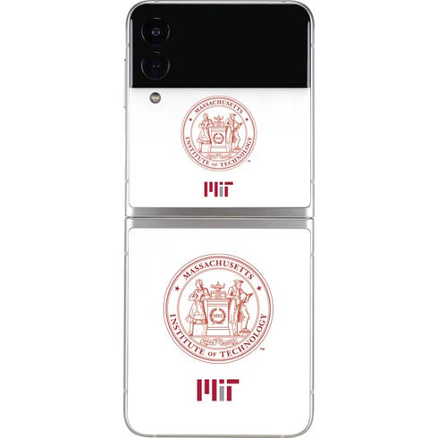 Massachusetts Institute of Technology MIT White Logo Galaxy Z Flip3 5G Skin