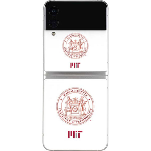 Massachusetts Institute of Technology MIT White Logo Galaxy Z Flip4 5G Skin