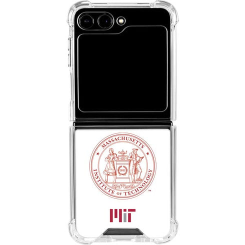 Massachusetts Institute of Technology MIT White Logo Galaxy Z Flip5 5G Clear Case