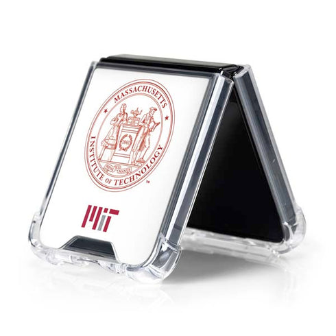 Massachusetts Institute of Technology MIT White Logo Galaxy Z Flip5 5G Clear Case