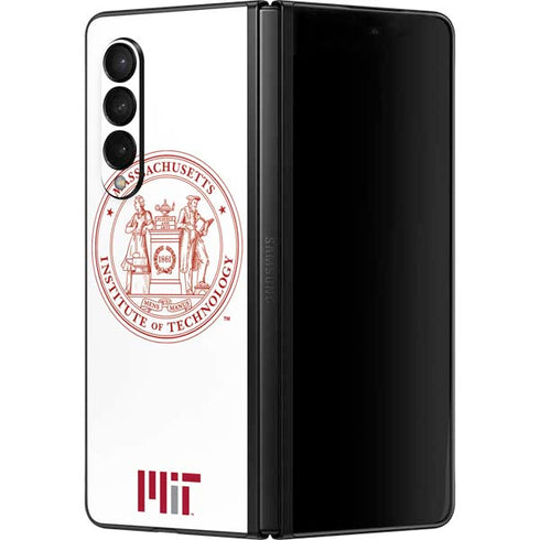 Massachusetts Institute of Technology MIT White Logo Galaxy Z Fold3 5G Skin