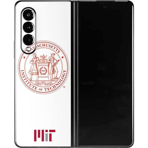 Massachusetts Institute of Technology MIT White Logo Galaxy Z Fold3 5G Skin