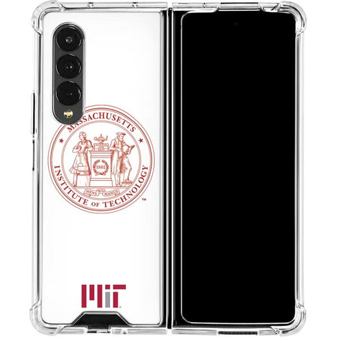 Massachusetts Institute of Technology MIT White Logo Galaxy Z Fold4 5G Clear Case