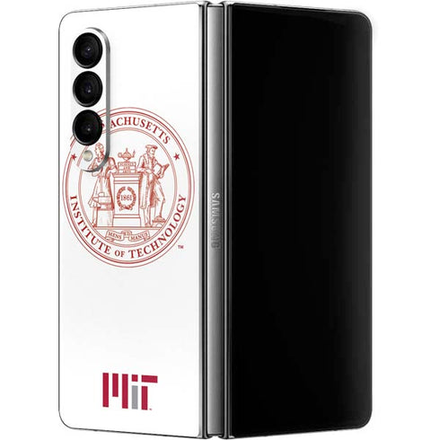 Massachusetts Institute of Technology MIT White Logo Galaxy Z Fold4 5G Skin