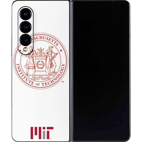 Massachusetts Institute of Technology MIT White Logo Galaxy Z Fold4 5G Skin