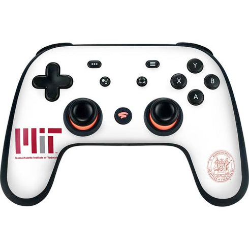 Massachusetts Institute of Technology MIT White Logo Google Stadia Controller Skin