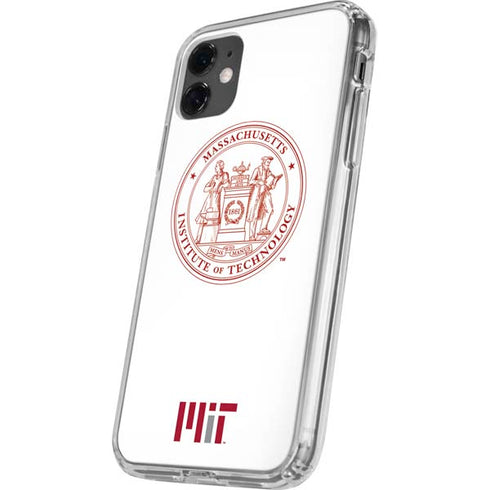 Massachusetts Institute of Technology MIT White Logo iPhone 11 Clear Case