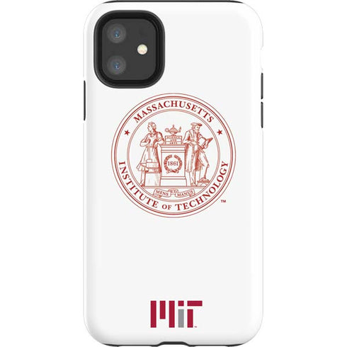 Massachusetts Institute of Technology MIT White Logo iPhone 11 Impact Case