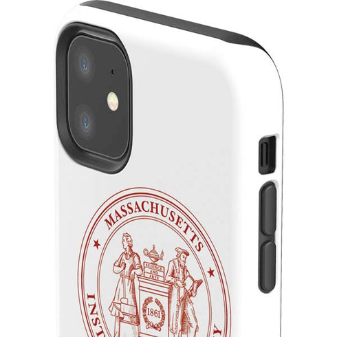 Massachusetts Institute of Technology MIT White Logo iPhone 11 Impact Case