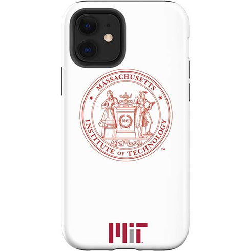 Massachusetts Institute of Technology MIT White Logo iPhone 12 Impact Case