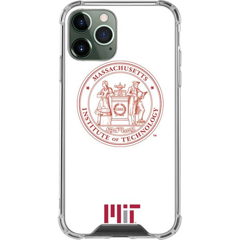 Massachusetts Institute of Technology MIT White Logo iPhone 12 Pro Clear Case