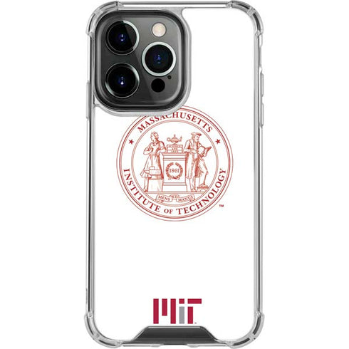 Massachusetts Institute of Technology MIT White Logo iPhone 13 Pro Clear Case