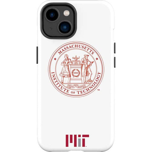 Massachusetts Institute of Technology MIT White Logo iPhone 14 Plus Impact Case