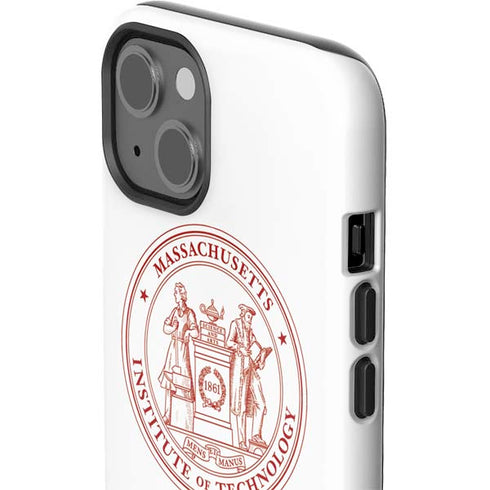 Massachusetts Institute of Technology MIT White Logo iPhone 15 Plus Impact Case