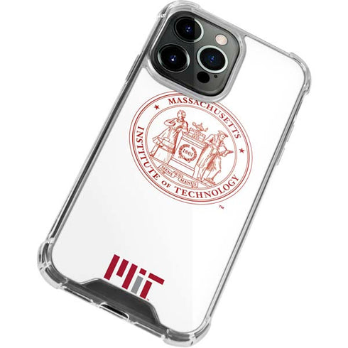 Massachusetts Institute of Technology MIT White Logo iPhone 14 Pro Clear Case