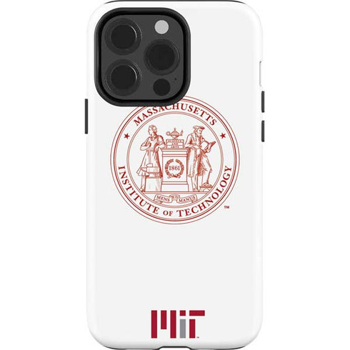 Massachusetts Institute of Technology MIT White Logo iPhone 14 Pro Impact Case