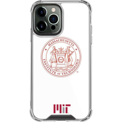 Massachusetts Institute of Technology MIT White Logo iPhone 14 Pro Max Clear Case