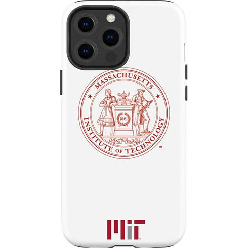 Massachusetts Institute of Technology MIT White Logo iPhone 15 Pro Max Impact Case
