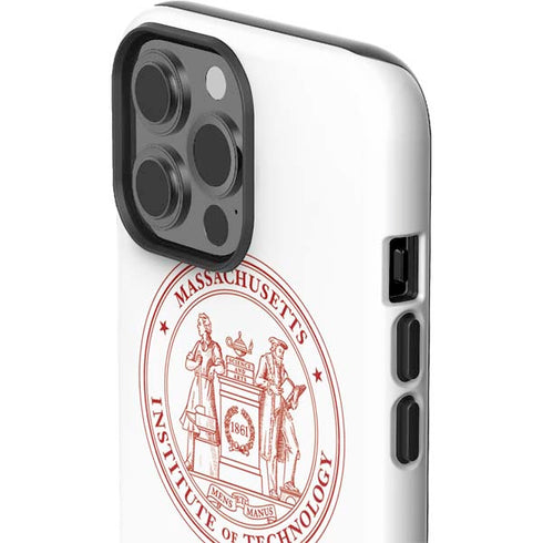 Massachusetts Institute of Technology MIT White Logo iPhone 15 Pro Max Impact Case