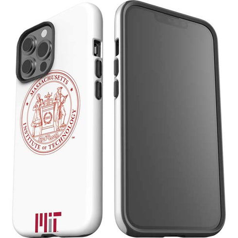 Massachusetts Institute of Technology MIT White Logo iPhone 15 Pro Max Impact Case