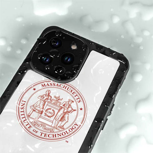 Massachusetts Institute of Technology MIT White Logo iPhone 14 Pro Max Waterproof Case