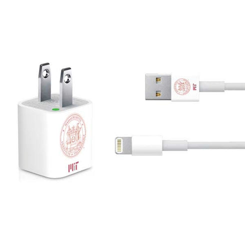 Massachusetts Institute of Technology MIT White Logo iPhone Charger (5W USB) Skin