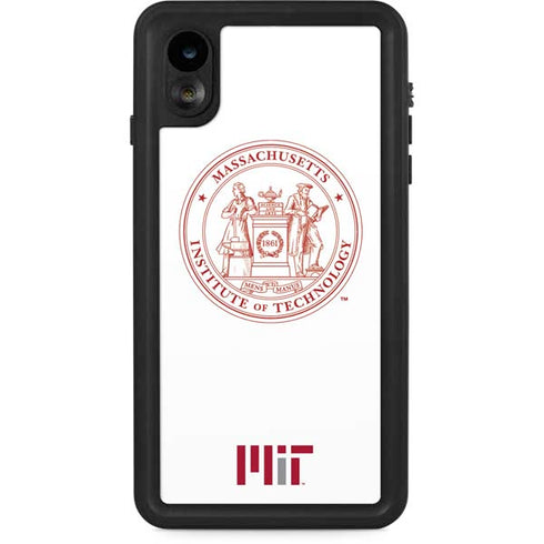 Massachusetts Institute of Technology MIT White Logo iPhone XR Waterproof Case