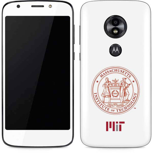 Massachusetts Institute of Technology MIT White Logo Moto E5 Play Skin