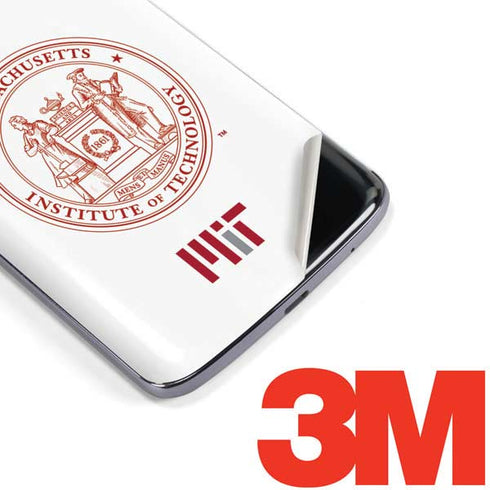 Massachusetts Institute of Technology MIT White Logo Moto E5 Plus Skin
