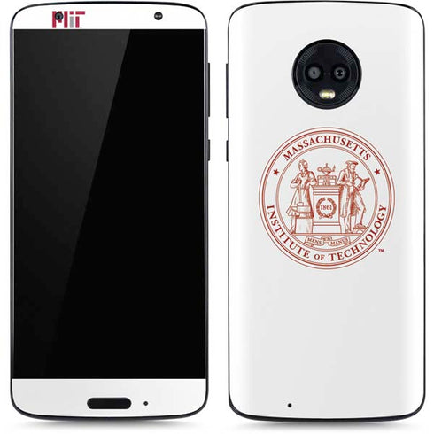 Massachusetts Institute of Technology MIT White Logo Moto G6 Skin