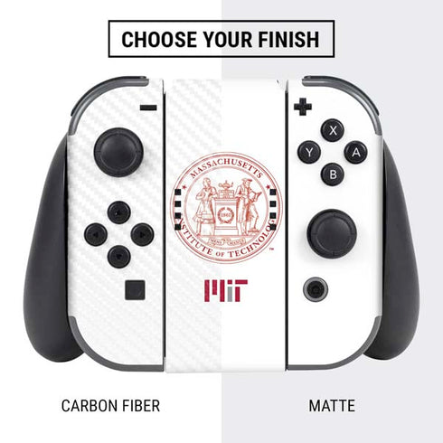 Massachusetts Institute of Technology MIT White Logo Nintendo Switch Bundle Skin