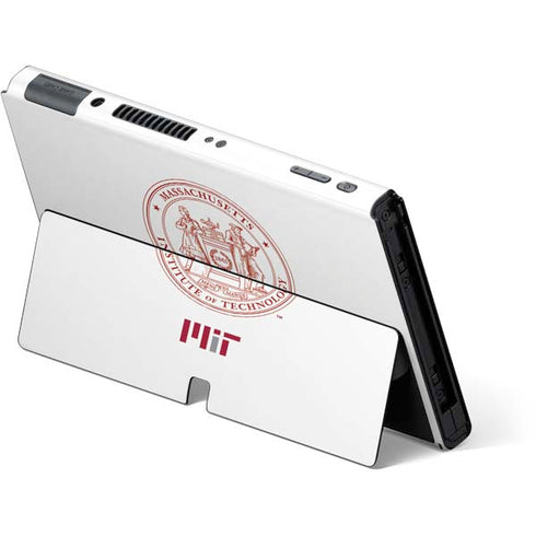 Massachusetts Institute of Technology MIT White Logo Nintendo Switch OLED (2021) Skin