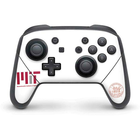 Massachusetts Institute of Technology MIT White Logo Nintendo Switch Pro Controller Skin