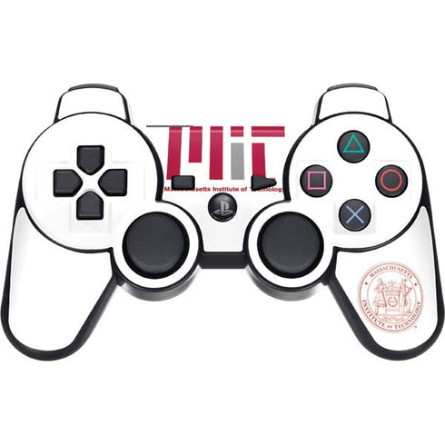 Massachusetts Institute of Technology MIT White Logo PS3 Dual Shock wireless controller Skin