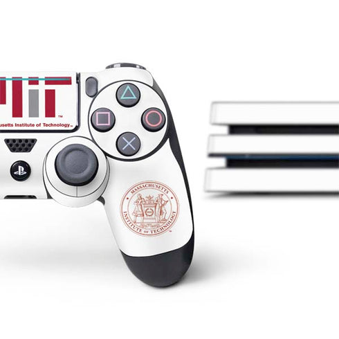 Massachusetts Institute of Technology MIT White Logo PS4 Pro Bundle Skin